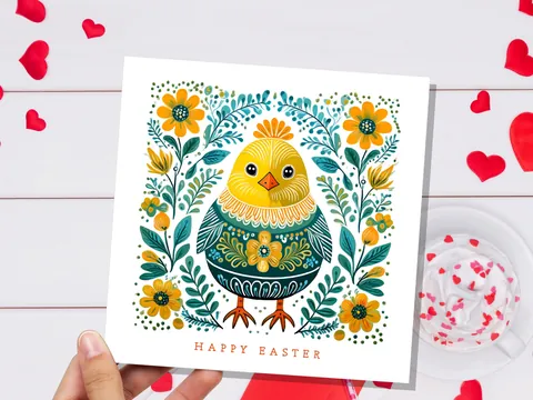 Happy Easter Chick Card - View 4