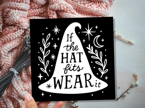 If the Hat Fits Wear It – Witch Card - View 5