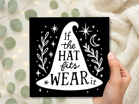 If the Hat Fits Wear It – Witch Card - View 9