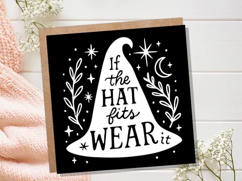 If the Hat Fits Wear It – Witch Card - View 2
