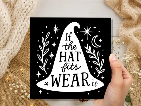 If the Hat Fits Wear It – Witch Card - View 8