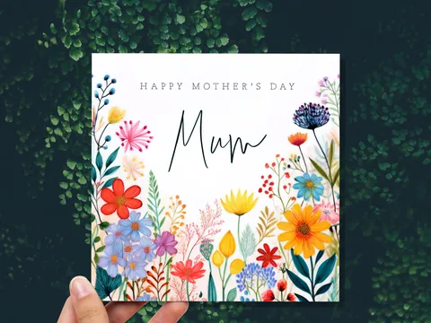 Wildflower Mother's Day Card – Mum