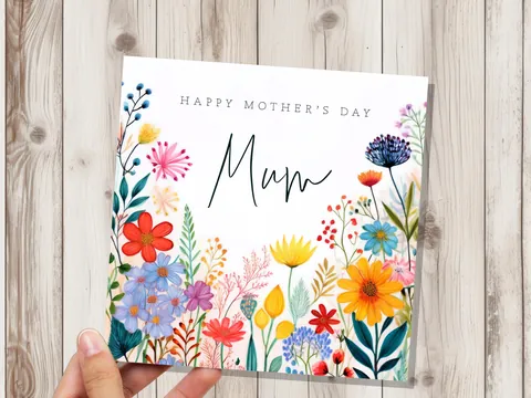 Wildflower Mother's Day Card – Mum - View 2