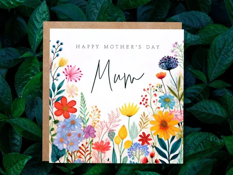 Wildflower Mother's Day Card – Mum - View 4