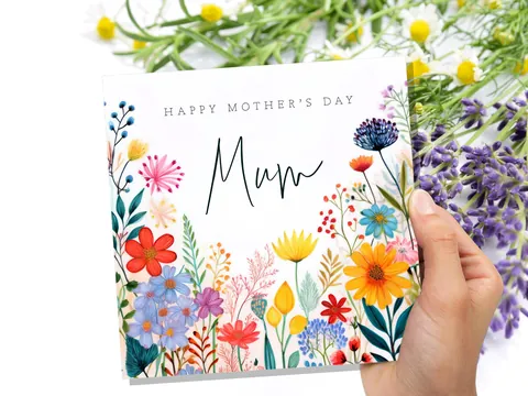 Wildflower Mother's Day Card – Mum - View 7