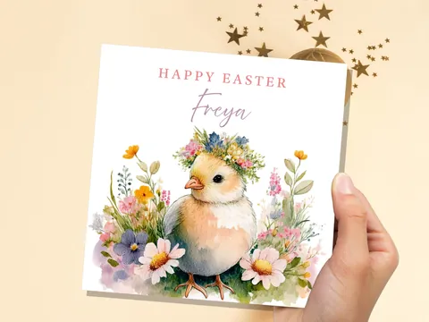 Personalised Easter Chick Greeting Card - View 9