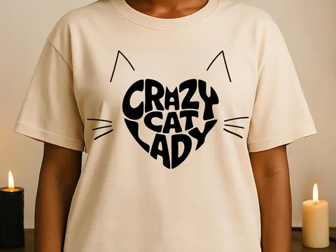 Crazy Cat Lady T-Shirt - View 4
