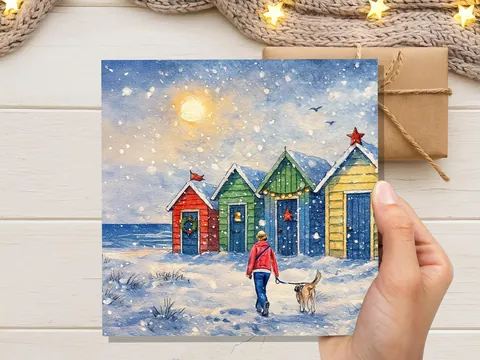 Dog Walker Christmas Card - View 3