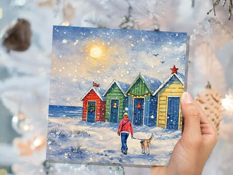 Dog Walker Christmas Card - View 2